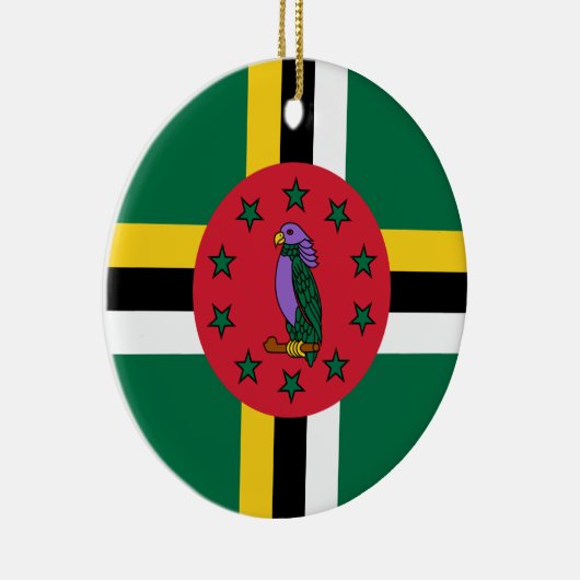 Dominica Flag Keramisch Ornament (Rechts)