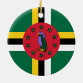 Dominica Flag Keramisch Ornament (Achterkant)