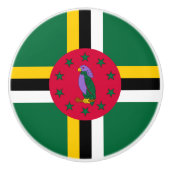 Dominica Flag Keramische Knop (Voorkant)