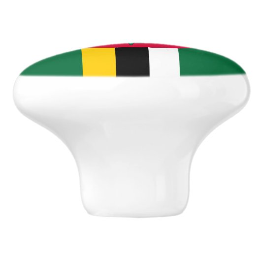 Dominica Flag Keramische Knop (Zijkant)