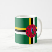 Dominica Flag Keramische Mok (Voorkant rechts)