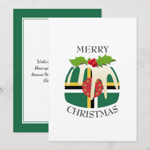 DOMINICA FLAG   Kerstmis   Festief Feestdagenkaart