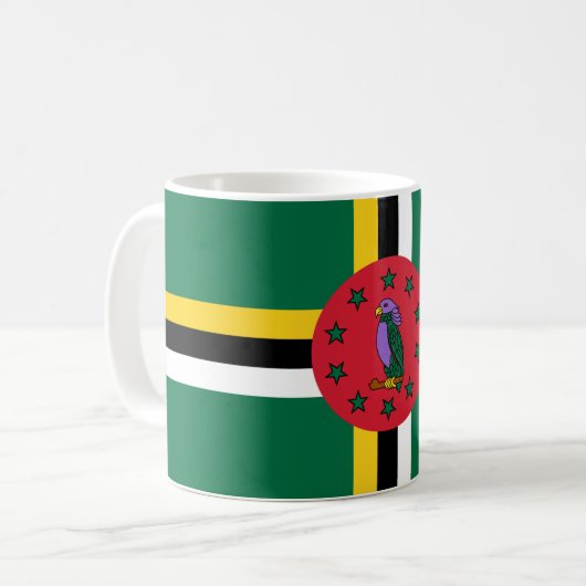 Dominica Flag Koffiemok (Voorkant links)