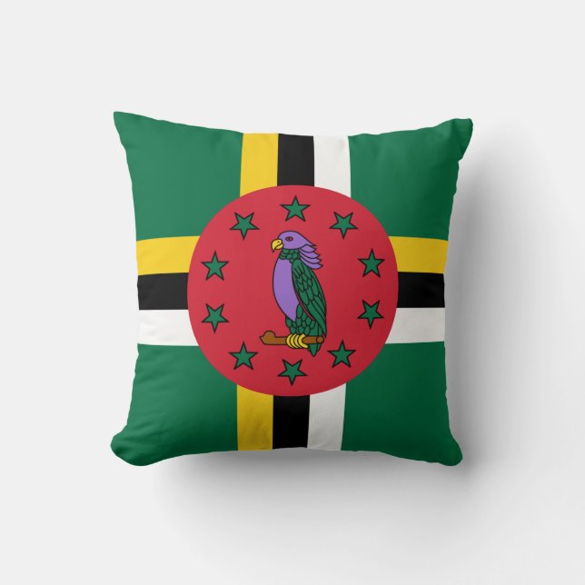 Dominica Flag Kussen (Voorkant)