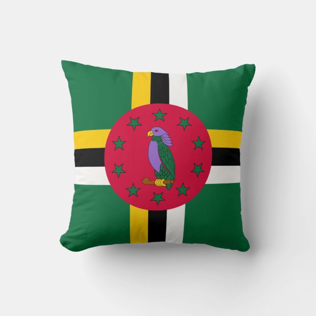 Dominica Flag Kussen (Voorkant)