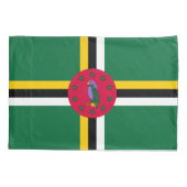 Dominica Flag Kussensloop (Achterkant)