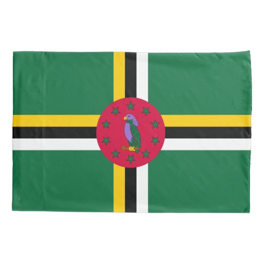 Dominica Flag Kussensloop (Achterkant)