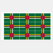 Dominica Flag Labels (Vel)