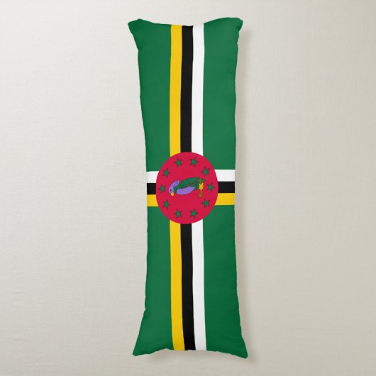 Dominica Flag Lichaamskussen (Voorkant Verticaal)