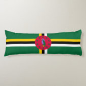 Dominica Flag Lichaamskussen (Voorkant)