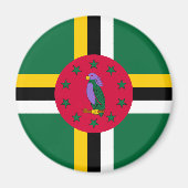 Dominica Flag Magneet (Voorkant)