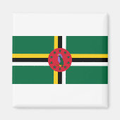 Dominica Flag Magneet (Voorkant)