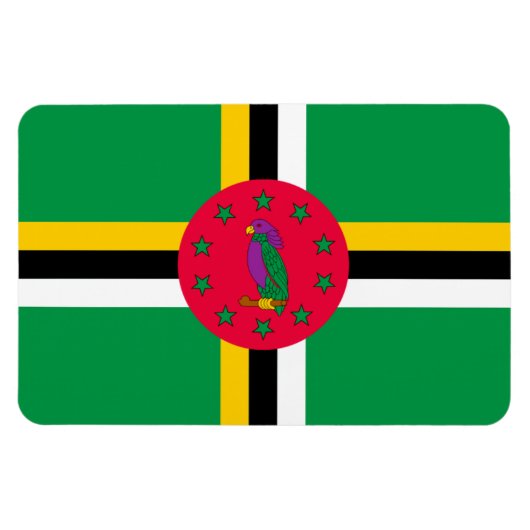 Dominica Flag Magneet (Horizontaal)