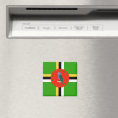 Dominica Flag Magneet (Insitu (Vaatwasser))