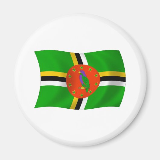 Dominica Flag Magnet (Voorkant)