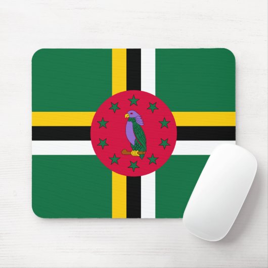 Dominica Flag Muismat (Met muis)