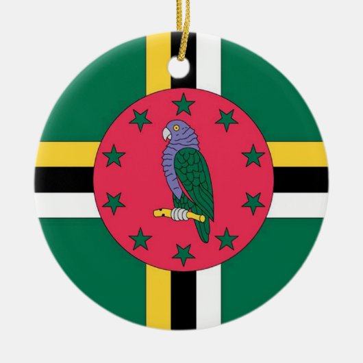 Dominica Flag Ornament (Voorkant)