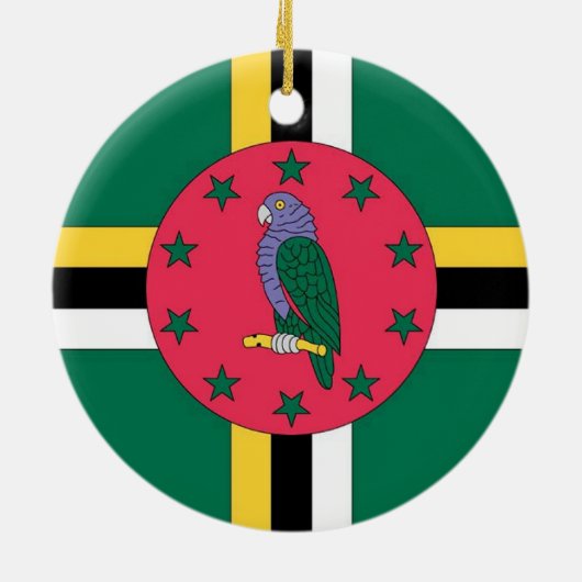 Dominica Flag Ornament (Achterkant)