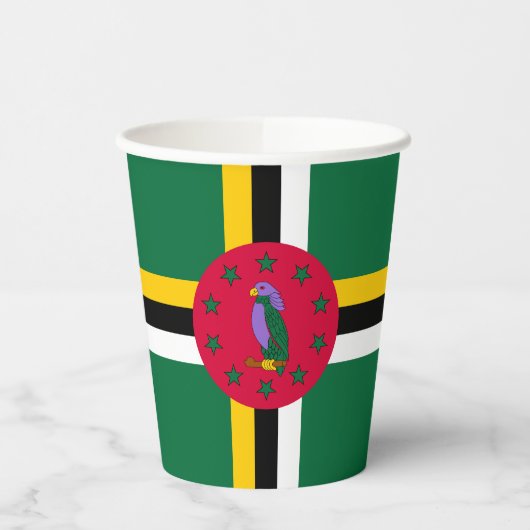 Dominica Flag Papieren Bekers (Links)