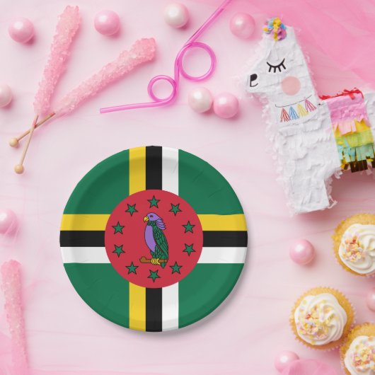 Dominica Flag Papieren Bordje (Feest)