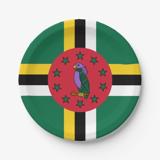 Dominica Flag Papieren Bordje (Voorkant)