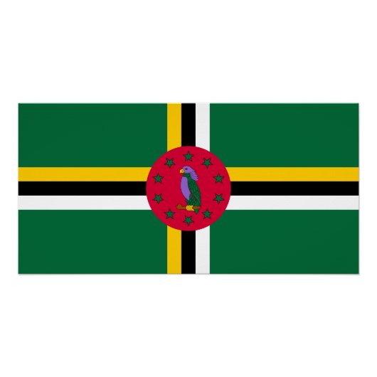 Dominica Flag Perfect Poster (Voorkant)