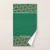 DOMINICA FLAG Persoonlijke scripts GROEN Bad Handdoek (Handdoek)