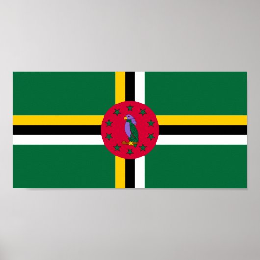 Dominica Flag Poster (Voorkant)