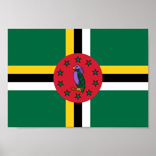 Dominica Flag Poster (Voorkant)