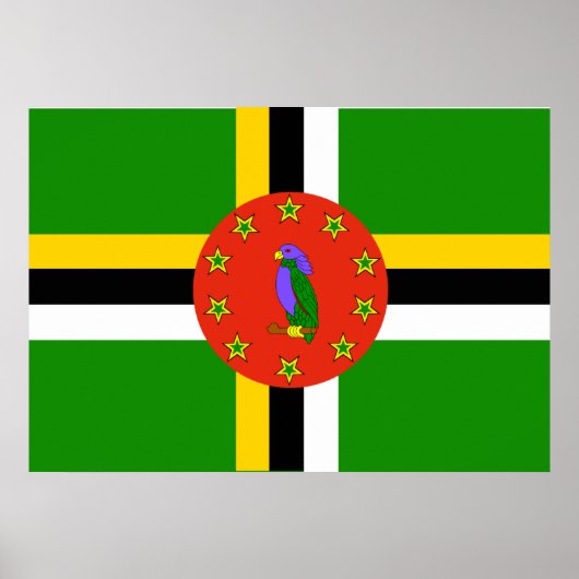 Dominica Flag Poster (Voorkant)