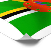 Dominica Flag Poster Print (Hoek)
