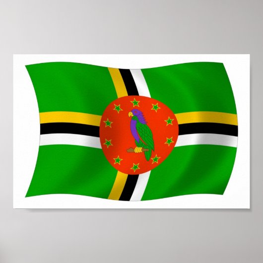 Dominica Flag Poster Print (Voorkant)