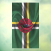 Dominica Flag Raamsticker (Vel 3)