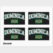 Dominica Flag Rechthoekige Sticker (Vel)