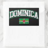 Dominica Flag Rechthoekige Sticker (Tas)