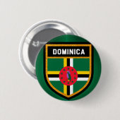 Dominica Flag Ronde Button 5,7 Cm (Voorkant /achterkant)