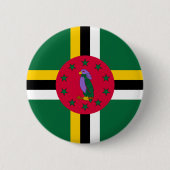 Dominica Flag Ronde Button 5,7 Cm (Voorkant)