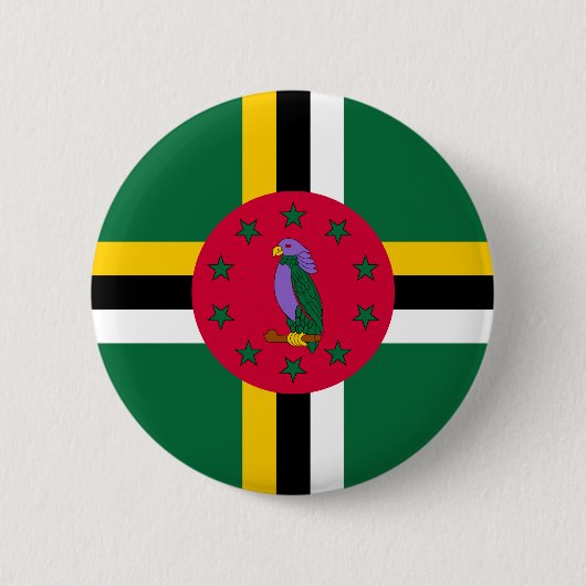 Dominica Flag Ronde Button 5,7 Cm (Voorkant)