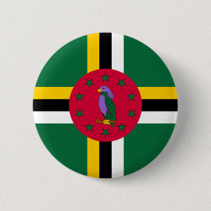 Dominica Flag Ronde Button 5,7 Cm