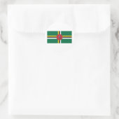 Dominica Flag Ronde Sticker (Tas)
