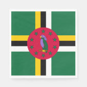 Dominica Flag Servet (Voorkant)