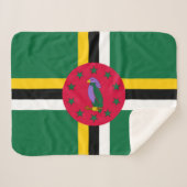 Dominica Flag Sherpa Deken (Voorkant (horizontaal))