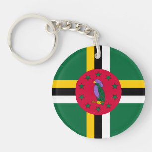 Dominica Flag Sleutelhanger