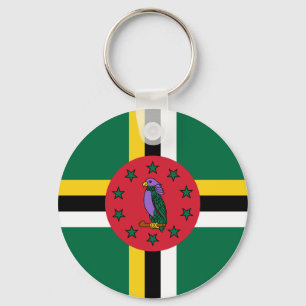 Dominica Flag Sleutelhanger