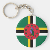 Dominica Flag Sleutelhanger (Voorkant)