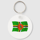 Dominica Flag Sleutelhanger (Voorkant)