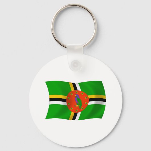 Dominica Flag Sleutelhanger (Voorkant)