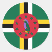 Dominica Flag Sticker (Voorkant)