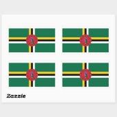 Dominica Flag Sticker (Vel)