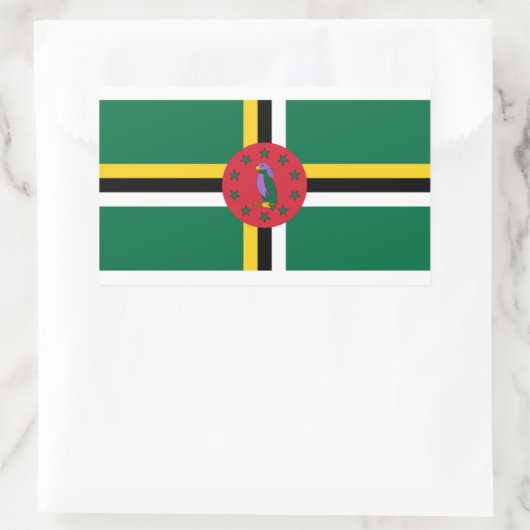 Dominica Flag Sticker (Tas)